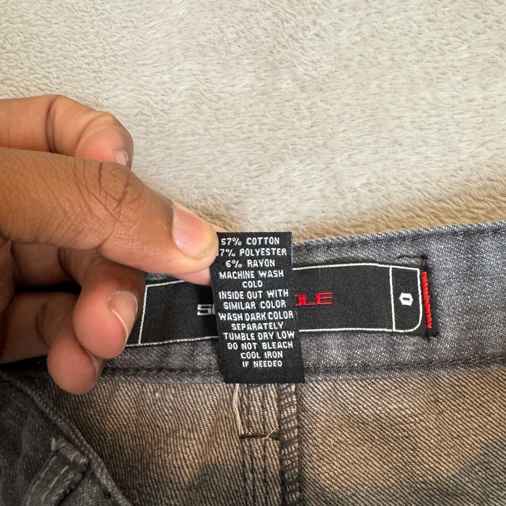 Vintage Southpole Jeans‎ Mens 34 Gray Preowned Denim Straight Leg Streetwear - Picture 5 of 10